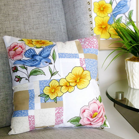 Birdwatching & Dreaming - Pink Flower 1 (Heirloom Applique)