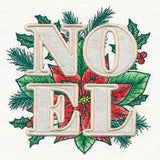 Noel with Poinsettia (Applique)