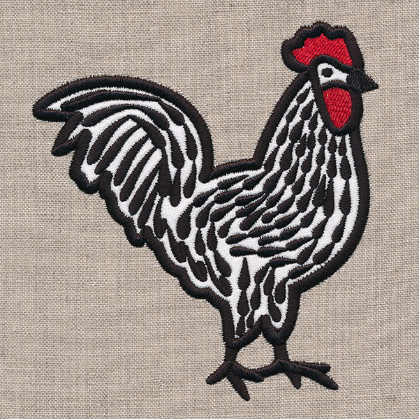 Classic Farmhouse Rooster (Applique)