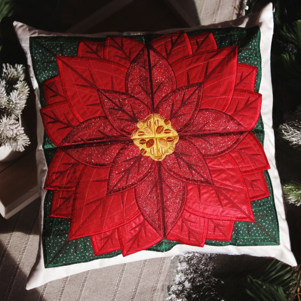 Quarter Poinsettia Flower (Applique)