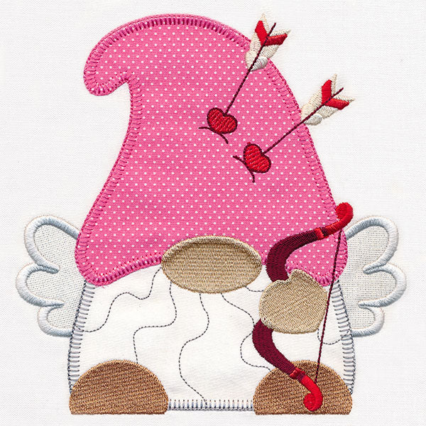 Cupid for Valentine's Day Gnome (Heirloom Applique)