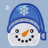 Warm Winter Welcome Snowman - Head (Applique)