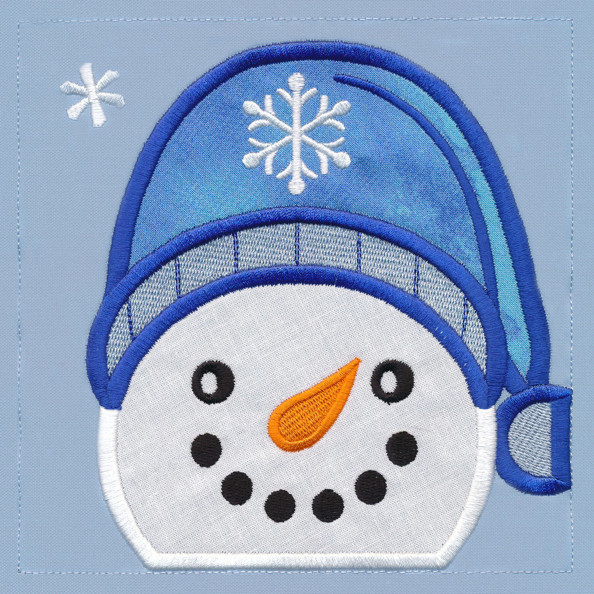 Warm Winter Welcome Snowman - Head (Applique)