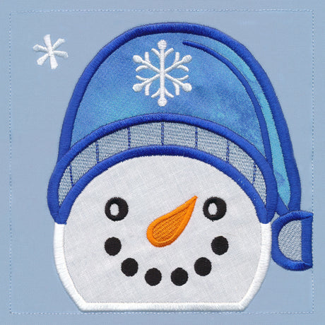 Warm Winter Welcome Snowman - Head (Applique)