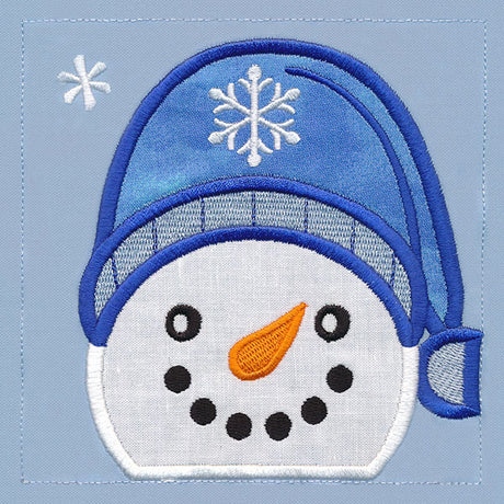 Warm Winter Welcome Snowman - Head (Applique)
