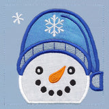 Warm Winter Welcome Snowman - Head (Applique)