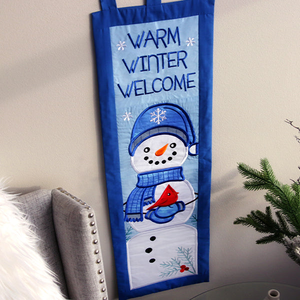 Warm Winter Welcome Snowman - Arms & Scarf (Applique)
