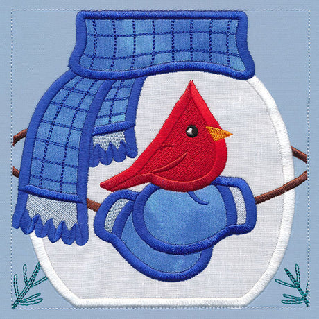 Warm Winter Welcome Snowman - Arms & Scarf (Applique)