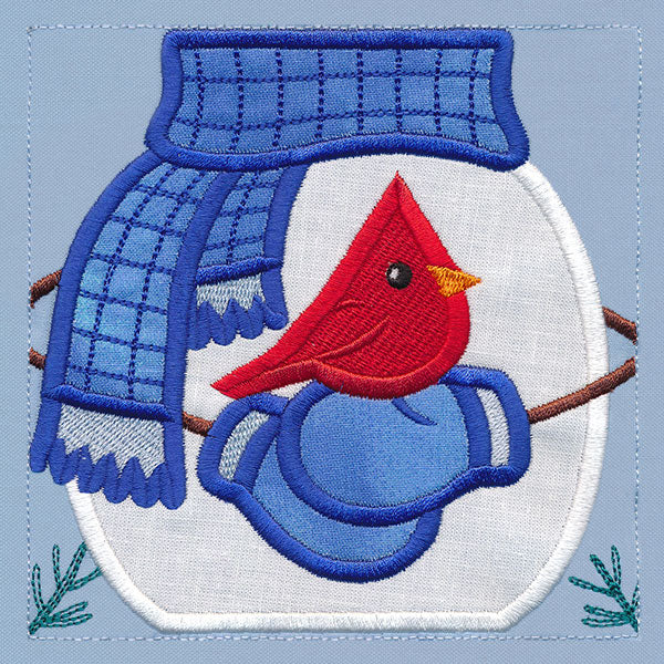 Warm Winter Welcome Snowman - Arms & Scarf (Applique)