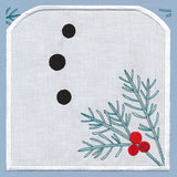 Warm Winter Welcome Snowman - Bottom Buttons (Applique)