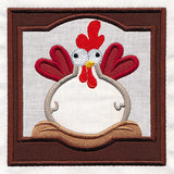 Crazy Coop Chicken Square - Henrietta (Quilt Block)
