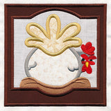Crazy Coop Chicken Square - Gertrude (Quilt Block)