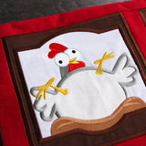 Crazy Coop Chicken Square - Dorothy (Quilt Block)