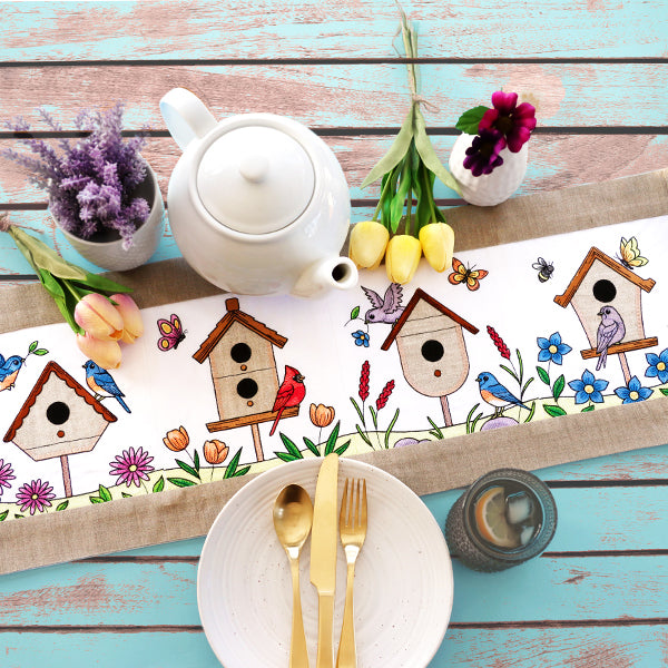 Birdhouse Block Party Build-A-Scene Square 1 (Applique)