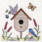 Birdhouse Block Party Build-A-Scene Square 3 (Applique)