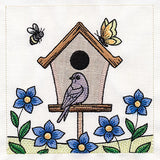Birdhouse Block Party Build-A-Scene Square 4 (Applique)