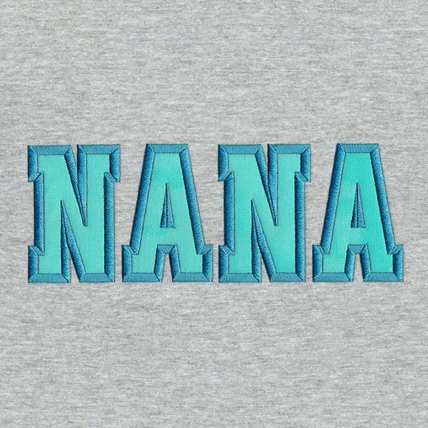 Cherished Letters - Nana (Applique)