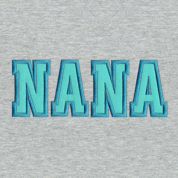 Cherished Letters - Nana (Applique)