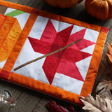 Autumn Maple Leaf Quilt Block (In-the-Hoop)