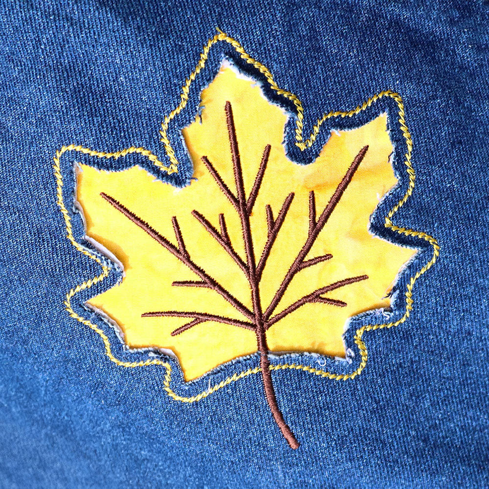 Maple Leaf Silhouette (Reverse Applique)