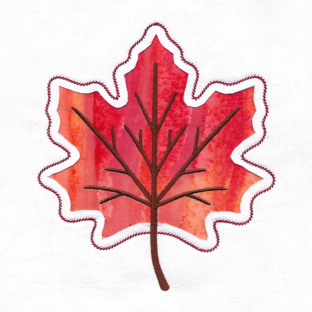 Maple Leaf Silhouette (Reverse Applique)