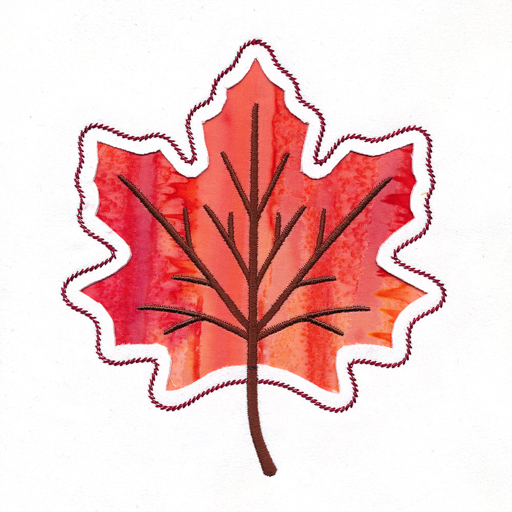 Maple Leaf Silhouette (Reverse Applique)