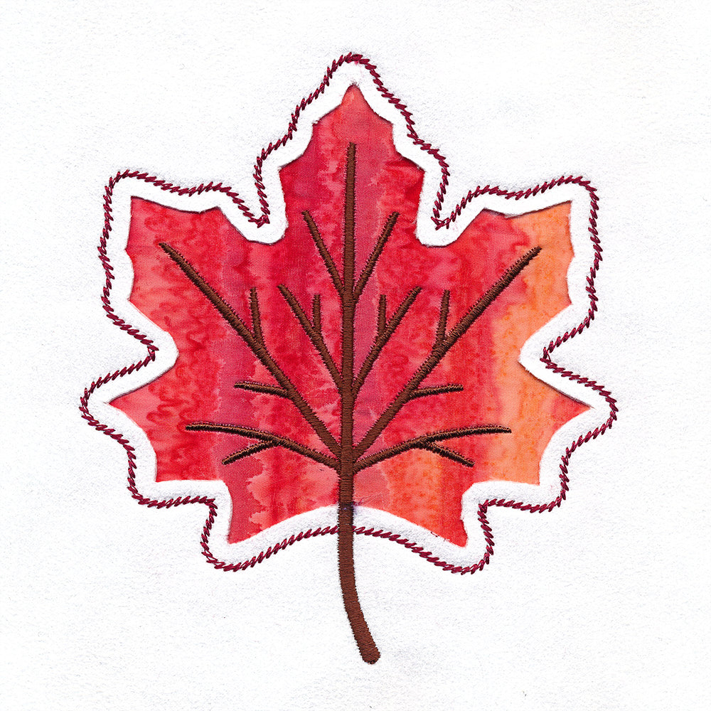 Maple Leaf Silhouette (Reverse Applique)