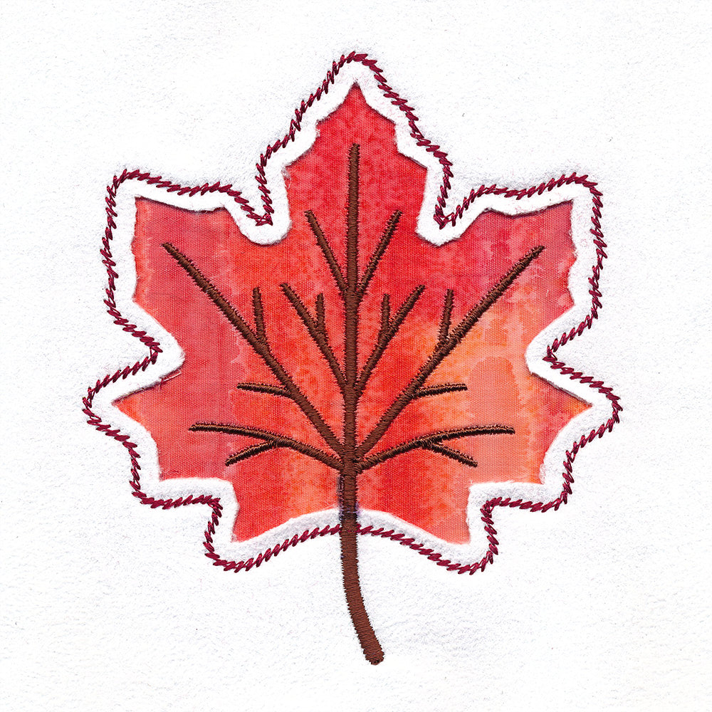 Maple Leaf Silhouette (Reverse Applique)