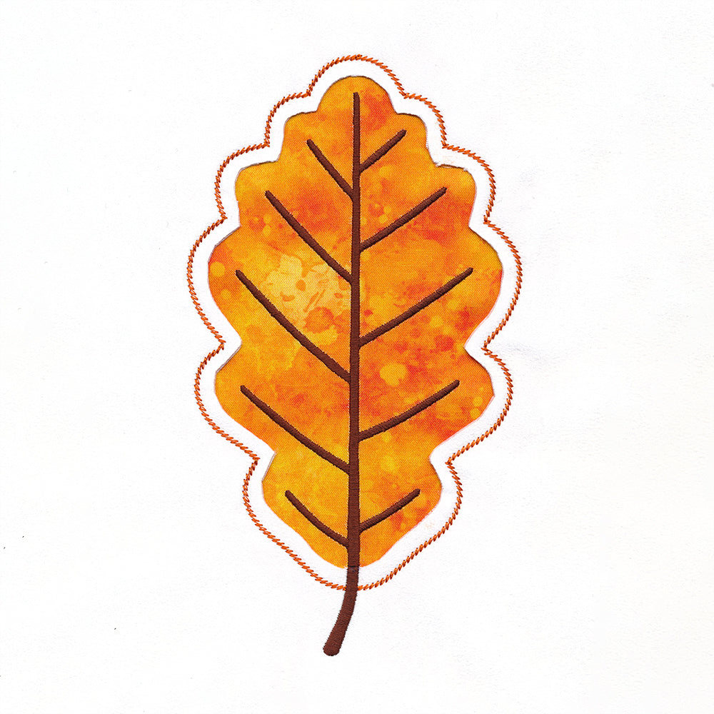 Oak Leaf Silhouette (Reverse Applique)