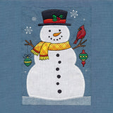 Winter Snowman Build-A-Scene Square 1 (Applique)