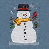 Winter Snowman Build-A-Scene Square 1 (Applique)
