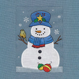 Winter Snowman Build-A-Scene Square 2 (Applique)