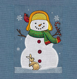 Winter Snowman Build-A-Scene Square 3 (Applique)