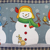 Winter Snowman Build-A-Scene Square 3 (Applique)