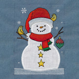 Winter Snowman Build-A-Scene Square 4 (Applique)