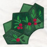 Quarter Holiday Wreath (Applique)