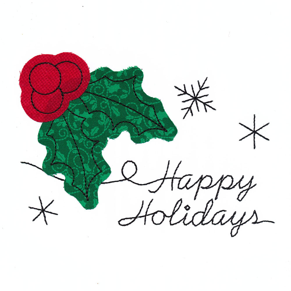 Happy Holidays (Cardstock Applique)