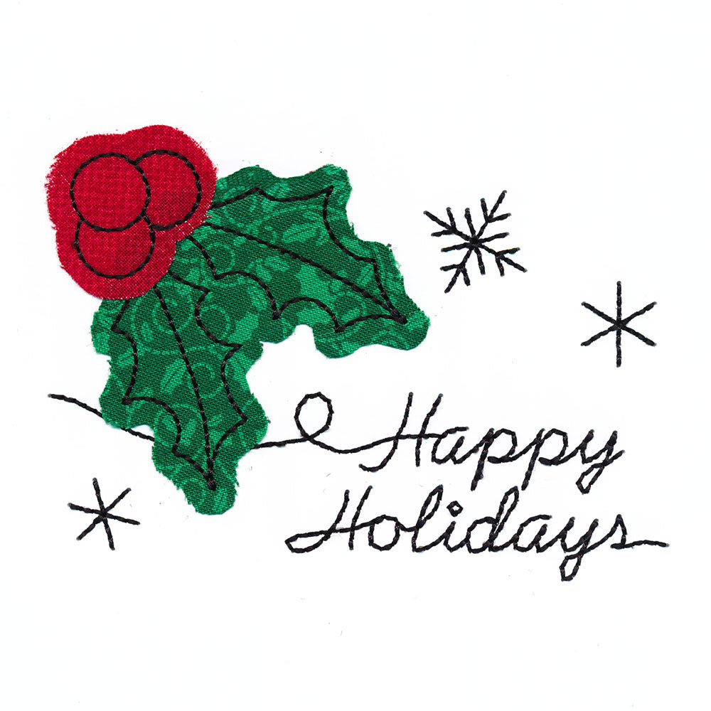 Happy Holidays (Cardstock Applique)