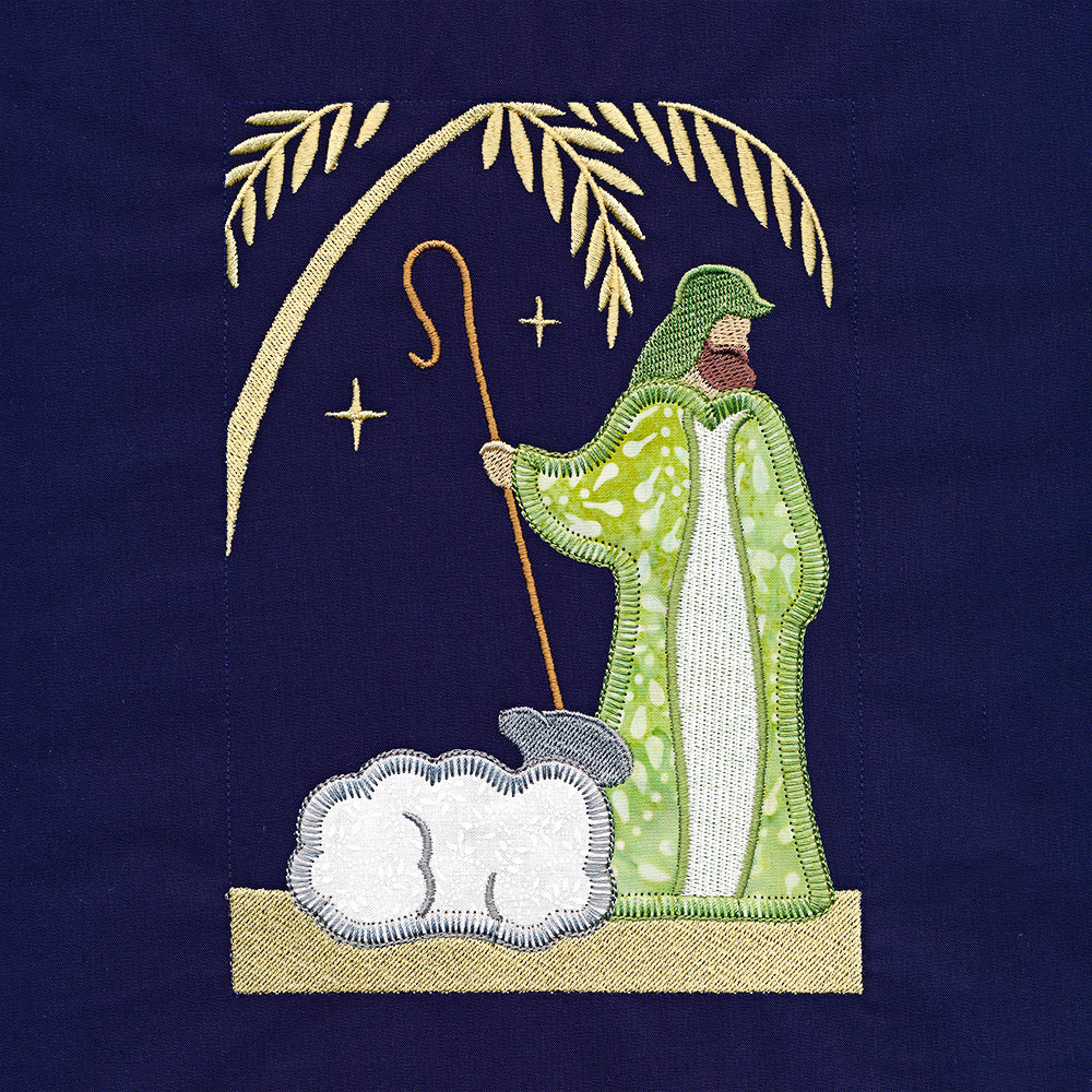 Nativity Story Build-A-Scene Square 1 (Applique) – Embroidery Library