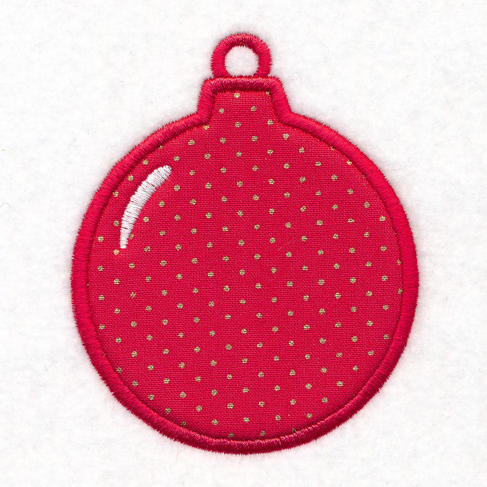 Christmas Ornament Scour Patch (Applique)