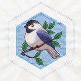 Springtime Quilt Hexagon - Chickadee (Applique)