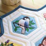Springtime Quilt Hexagon - Chickadee (Applique)