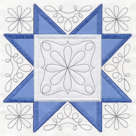 Prairie Star Quilt Block (In-the-Hoop)