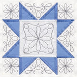 Prairie Star Quilt Block (In-the-Hoop)