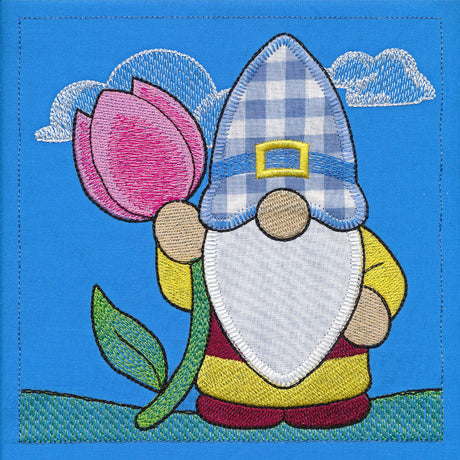 Spring Gnomes Build-a-Scene 3 (Applique)