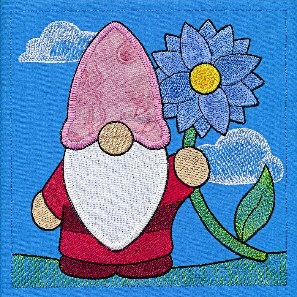 Spring Gnomes Build-a-Scene 4 (Applique)