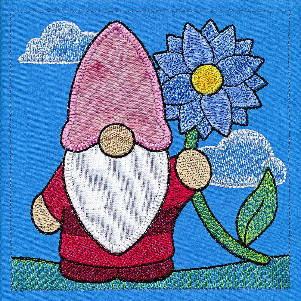 Spring Gnomes Build-a-Scene 4 (Applique)