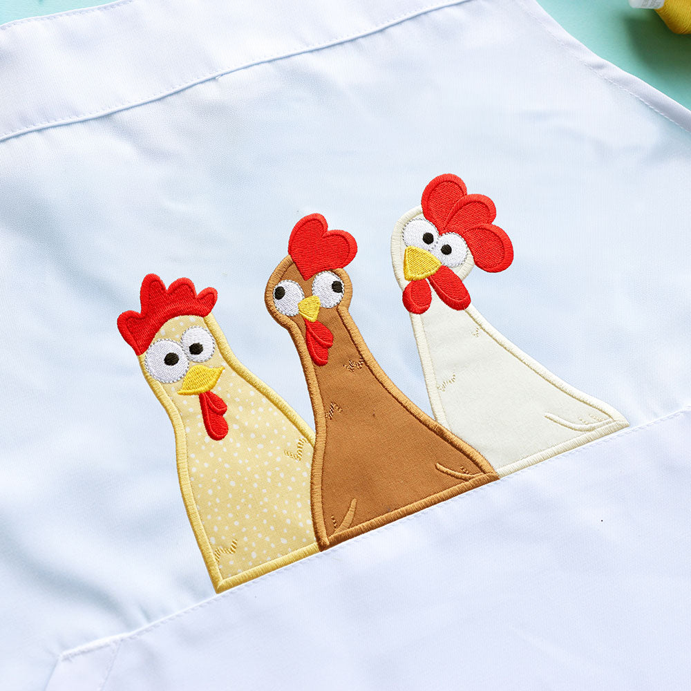 Silly Chicken Trio (Applique)