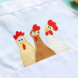Silly Chicken Trio (Applique)