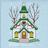 Christmas Village Build-a-Scene - Church (Applique)
